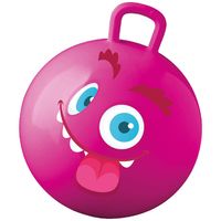 Skippybal met smiley - roze - 50 cm - buitenspeelgoed voor kinderen