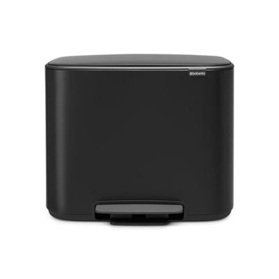 Brabantia Bo Pedaalemmer - 36 liter - kunststof binnenemmer - matt black 121463