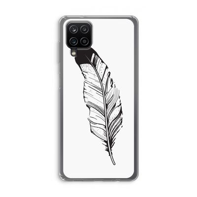Pluim: Samsung Galaxy A12 Transparant Hoesje