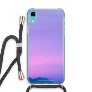 Sunset pastel: iPhone XR Transparant Hoesje met koord