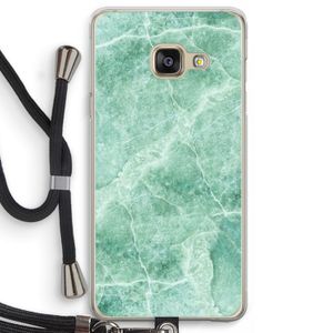 Groen marmer: Samsung Galaxy A3 (2016) Transparant Hoesje met koord