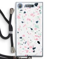 Terrazzo N°3: Sony Xperia XZ1 Transparant Hoesje met koord