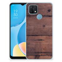 OPPO A15 | Bumper Hoesje | Old Wood