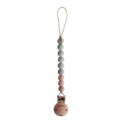 Mushie Fopspeenketting Sage