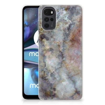 Motorola Moto G22 | TPU | Siliconen hoesje | Marmer Grijs
