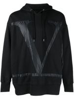 Valentino Garavani hoodie à lien de resserrage - Noir - thumbnail