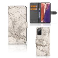 Samsung Galaxy Note 20 | Bookcase | Marmer Beige