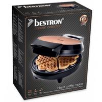 Bestron awm700co wafelijzer hartjes 700w koper/zwart Bestron awm700co wafelijzer hartjes 700w koper/zwart