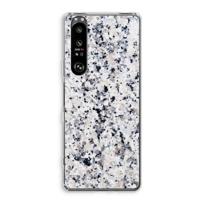 Gespikkelde marmer: Sony Xperia 1 III Transparant Hoesje