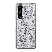Gespikkelde marmer: Sony Xperia 1 III Transparant Hoesje