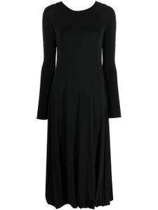 Jil Sander robe mi-longue à dos ouvert - Noir