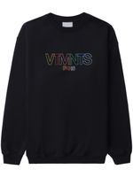 VTMNTS logo-print crew-neck sweatshirt - Noir