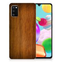 Samsung Galaxy A41 | Bumper Hoesje | Donker Hout