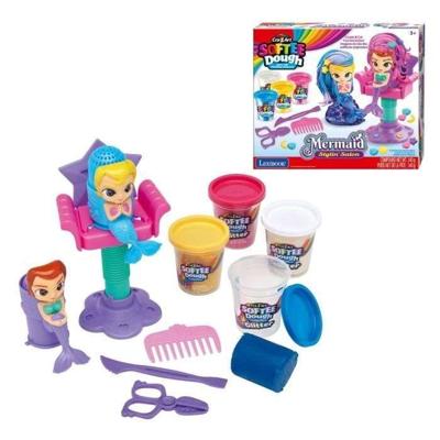 LEXIBOOK - Schitterende zeemeermin-kapsalon van zachte, kneedbare Play-Doh