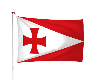 Vlag Roodkerk - Readtsjerk (fr)