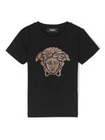 Versace Kids t-shirt à motif Medusa Head strassé - Noir