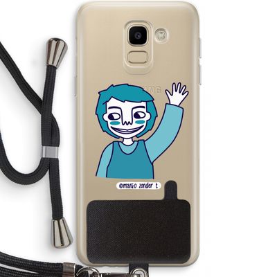 Zwaai: Samsung Galaxy J6 (2018) Transparant Hoesje met koord