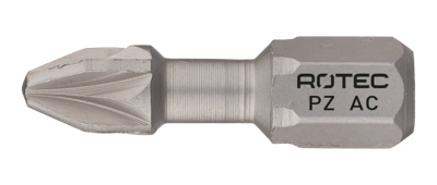 Rotec Torsionbit PZ 3 | L=25 | C6.3 | Anti-Cor | 2 stuks - 804.10032