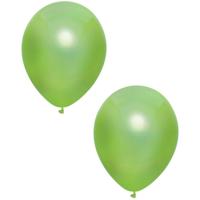 Feest ballonnen - metallic groen - 10x stuks - 30 cm - verjaardag versiering