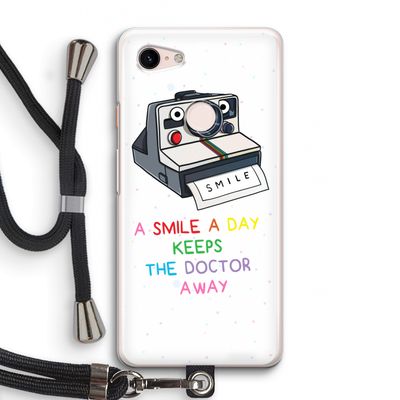 Smile: Pixel 3 Transparant Hoesje met koord