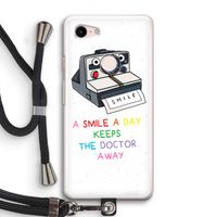 Smile: Pixel 3 Transparant Hoesje met koord