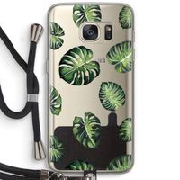 Tropische bladeren: Samsung Galaxy S7 Transparant Hoesje met koord Tropische bladeren: Samsung Galaxy S7 Transparant Hoesje met koord