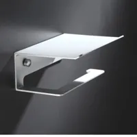 LuxuRoll Aluminium Toiletrolhouder met Telefoonplankje LuxuRoll Aluminium Toiletrolhouder met Telefoonplankje