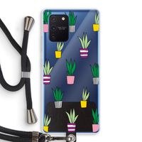 Sanseveria: Samsung Galaxy Note 10 Lite Transparant Hoesje met koord