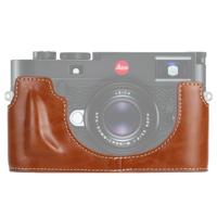 1/4 inch draad PU lederen camera half Case Base voor Leica M10 (bruin)