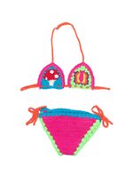 MC2 Saint Barth Kids bikini colour block en crochet - Rose - thumbnail