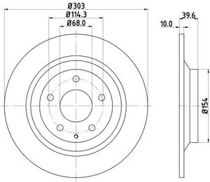 Remschijf 8DD355118541