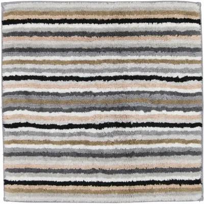 Cawö Cawö Badmat Gestreept Keerbaar 7048 37-Kiezel 60x60