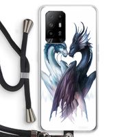 Yin Yang Dragons: Oppo A94 5G Transparant Hoesje met koord