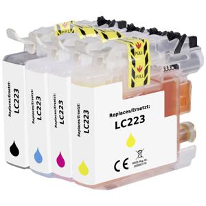 Renkforce Inktcartridge vervangt Brother LC-223BK, LC-223C, LC-223M, LC223Y Compatibel Combipack Zwart, Cyaan, Magenta, Geel RF-5655920