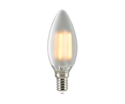 LED kaarslamp 430 lumen 2700K E14 4W lumen mat glas dimbaar voor oa kroonluchters