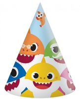 Baby Shark Feest Hoedjes Party (6st)