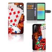 Sony Xperia 10 IV | Wallet Case | met Pasjes | Casino Sony Xperia 10 IV | Wallet Case | met Pasjes | Casino