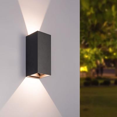 Miles S LED wandlamp - up en down light - 3000K warm wit- 10 Watt 820 lumen - IP65 waterdicht - Zwart - buitenverlichting