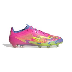 adidas F50 Elite Gras Voetbalschoenen (FG) Roze Neongeel Blauw