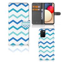 Samsung Galaxy A03s | Telefoon Hoesje | Zigzag Blauw