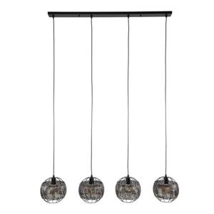 Hoyz Collection - Hanglamp 4L Ø25 Armor Open - Zwart Bruin