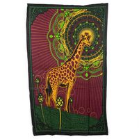 Authentiek Wandkleed Katoen Giraffe (215 x 135 cm)