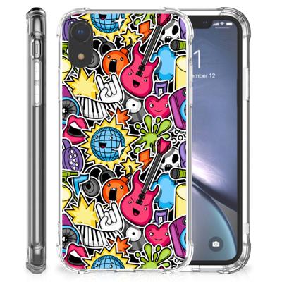 Apple iPhone Xr Anti Shock Bumper Case Punk Rock Apple iPhone Xr Anti Shock Bumper Case Punk Rock