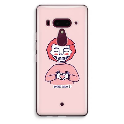 Hartje: HTC U12+ Transparant Hoesje