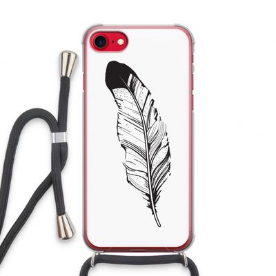 Pluim: iPhone SE 2020 Transparant Hoesje met koord