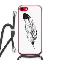 Pluim: iPhone SE 2020 Transparant Hoesje met koord