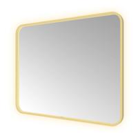 Hotbath &More Mirrors Soft Square LED Badkamerspiegel - Rechthoek - 80 x 100 cm - Geborsteld Messing Pvd