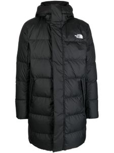 The North Face manteau à logo imprimé - Noir