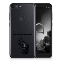 Alcatel 1S (2019) Silicone-hoesje Gun Don't Touch My Phone