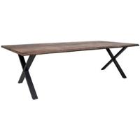 House Nordic Toulon Gerookt Eiken Eettafel 300 cm